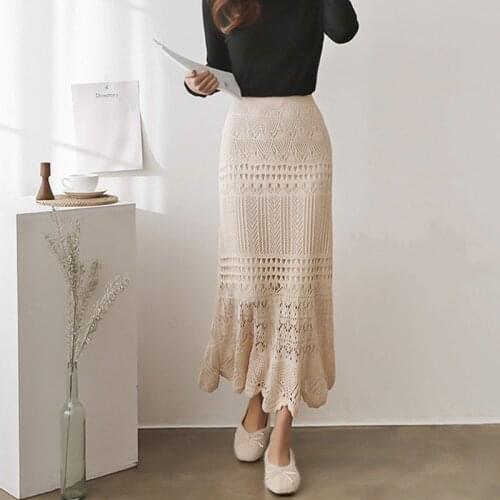 Oversize Women Spring Elegant Solid Color Long Skirts Fashion Ladies Autumn Streetwear Girls High Waist Casual Maxi Skirt DS268