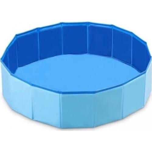 1pc Pet Swimming Pool Foldable Bathing Tub PVC Drain Hole for Dogs