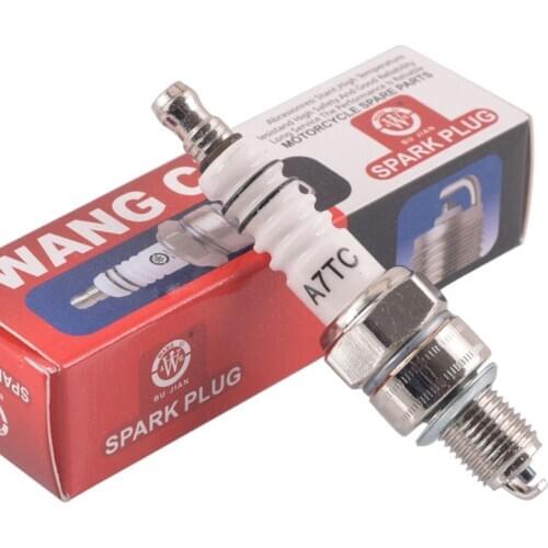 2Pcs Metal Spark Plug A7TC 10mm Fit for Dirt Bike Moped GY6 50cc-150cc Scooter
