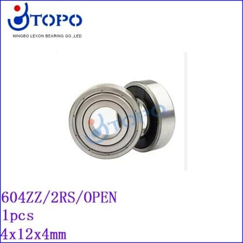 4*12*4mm Deep Groove Ball Bearings604 ZZ/2RS/OPEN