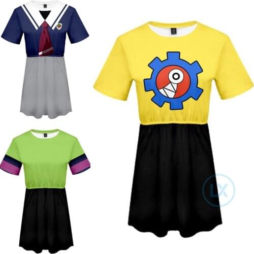 Anime SK8 the Infinity Cosplay Costume MIYA Plus Size Dresses Short Sleeve Halloween For Girls Women