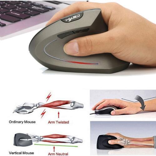 Wireless Mouse Ergonomic Optical 2.4G 800/1600/2400DPI Light Wrist Healing Vertical Mice with Mouse Pad Kit For PC M2EC