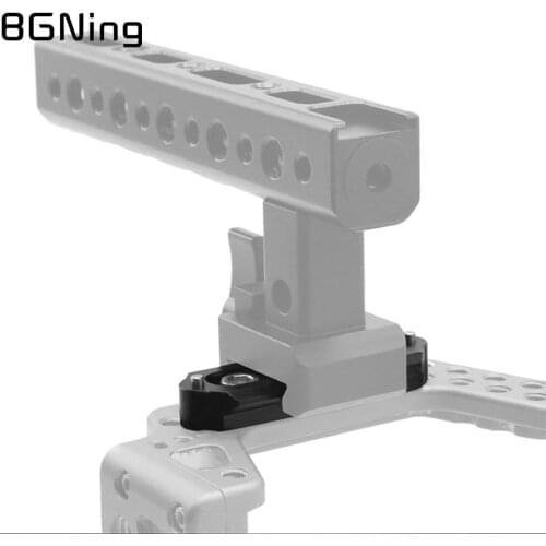Quick Release Safety Rail Rig NATO Rail 68mm 3/8 Mount Anti-Off Top Handle Clamp Slider Adapter DSLR Camera Cage Rig Extension