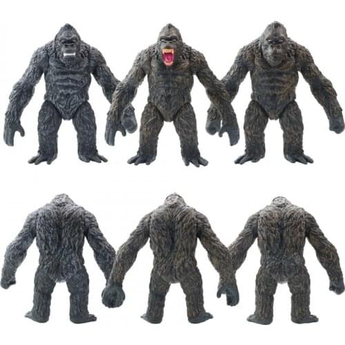 3 Styles Movie King Kong Skull Island Savage Orangutan Action Figure Collection Model 17 Cm Pvc Chimpanzee Animal Doll Kids Toys