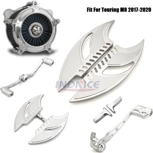 Air Cleaner filter Chrome F+R Floorboards Footpeg Shifter Lever Brake Arm fit For harley Trike Freewheeler FLRT FLHX FLHT FLHR F