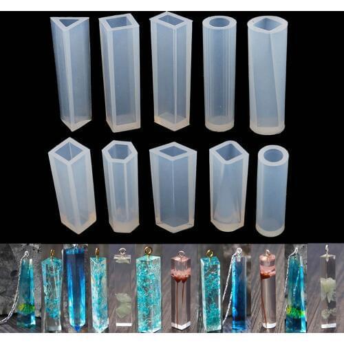 10pc/5pc/3pc Resin Molds Pendant Assorted Shapes Silicone Pendant DIY Molds Resin Moulds For DIY Jewelry Making Pendant Tools
