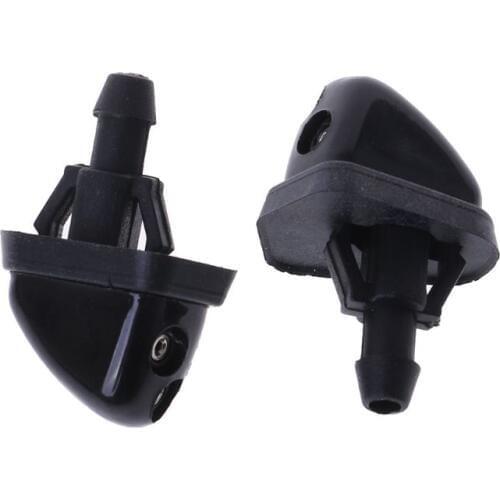 2 PCS Car Windshield Washer Wiper Water Jet Nozzle Inlet Push For Suzuki Swift Alto SX4 Black mold plastic Efficiently prolong