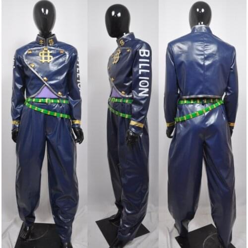 JoJos Bizarre Adventure DIU Okuyasu Nijimura Cosplay Costume Dollar Uniform Full Suit Halloween Carnival Costumes