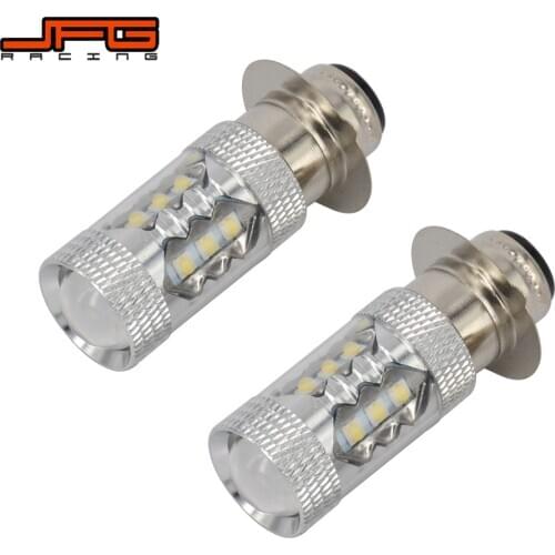 2PCS 80W Super White LED Headlight Bulbs Upgrade For Yamaha ATVS YFM350 400 450 660 700 Raptor Blaster 200 Banshee 350 ATV Luces