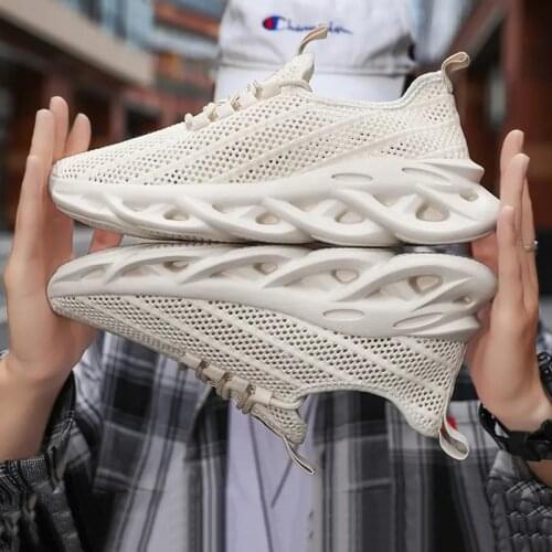 Summer For Hole Hollow Out Sports Slippers Without shoelace Sneakers Tennis Lazy Breathable Shoes Mens Mesh Single Net Sandals