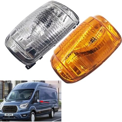Left Right Mirror Turn Signal Light Side Mirror Lamp Cover For Ford Transit MK8 2014-2020 V363 BK31-13B382-BA BK31-13B382-AA