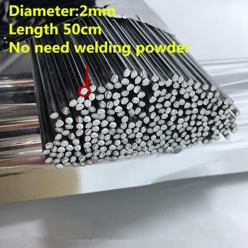 2mm*50cm Low temperature aluminum flux cored welding wire No need aluminum powder Instead of WE53 copper and aluminum rod