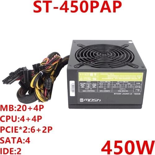 New PSU For Seventeam 450W Power Supply ST-450PAP