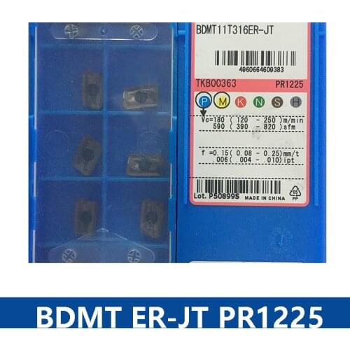 Milling Inserts BDMT BDMT11T304 BDMT110304ER-JT BDMT11T304ER-JT BDMT11T308ER-JT BDMT11T316ER-JT PR1225 CNC Lathe Cutter