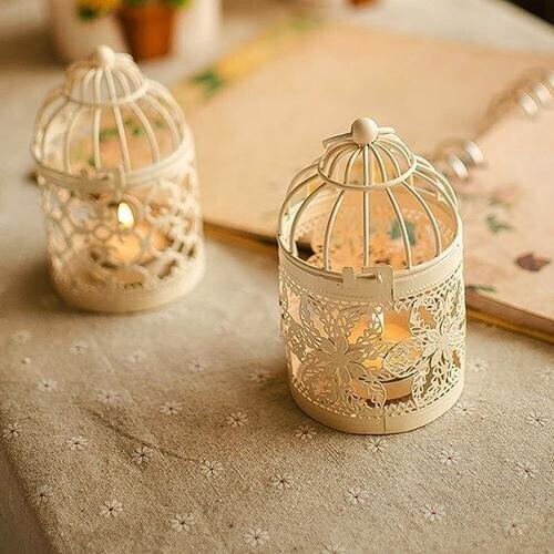 Antique Moroccan Style Lantern Hollow Candle Holder Stand Wedding Romantic Decor Home Party Decoration
