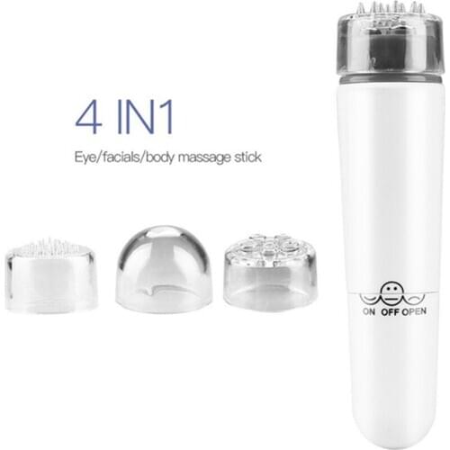 Portable Electric Eye Massage Pen Device Dark Circle Facials Vibration Thin Face Magic Stick Anti Bag Pouch & Wrinkle