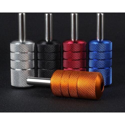 25mm Tattoo Grip Tubes Self-lock Aluminum Alloy Tattoo Gun Grip Auto Self Locking Handle for Tattoo Machine Supply Body Art