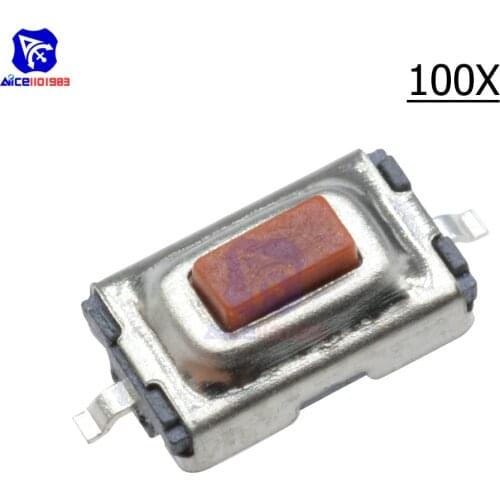 Diymore 100PCS/Lot 3x6x2.5mm SMD Red/White Push Button Switch Micro Switch Tact