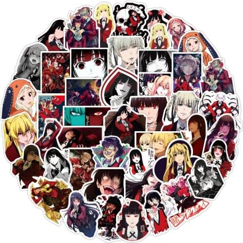 10/30/50/100pcs Japan anime Kakegurui Stickers aesthetic Laptop Bicycle Guitar Skateboard Suitcase Waterproof Vinyl Decal stiker