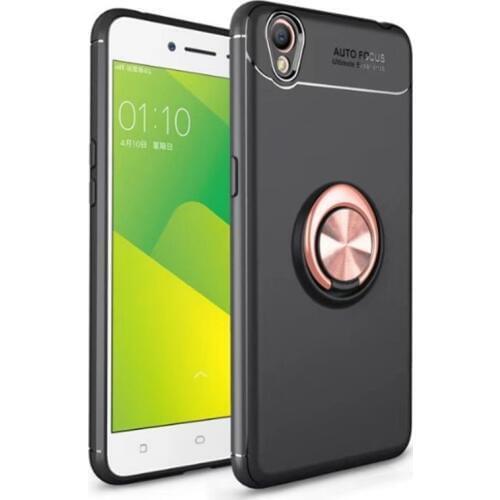 For OPPO F1S A59 Armor Case Luxury Ultra Thin Matte Car Magnetic Holder Silicone Cover For OPPO A37 F2 Luxury Ring Holder Coque