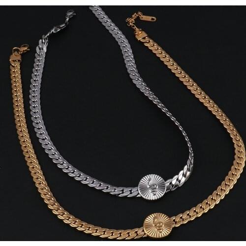 Punk Women Stainless Steel Necklace Long Pendant Necklace For Women Snake Necklace Gift Double Layer Necklace Women Jewelry