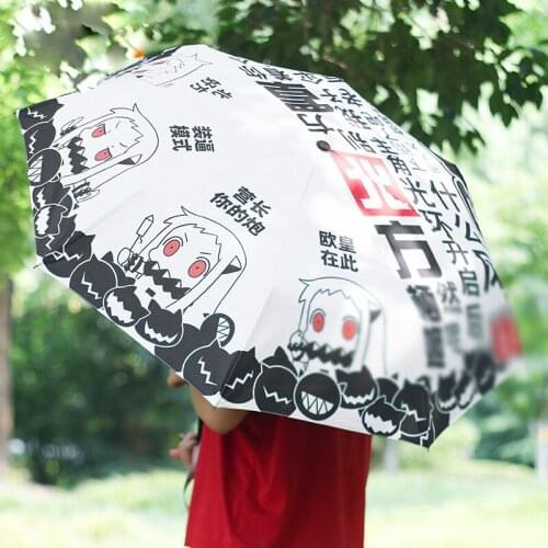 1pcs Anime Cartoon Kantai Collection Bungou Stray Dogs Printed Sunshade Sunny Rain Umbrella Cosplay Prop Women Men Gift