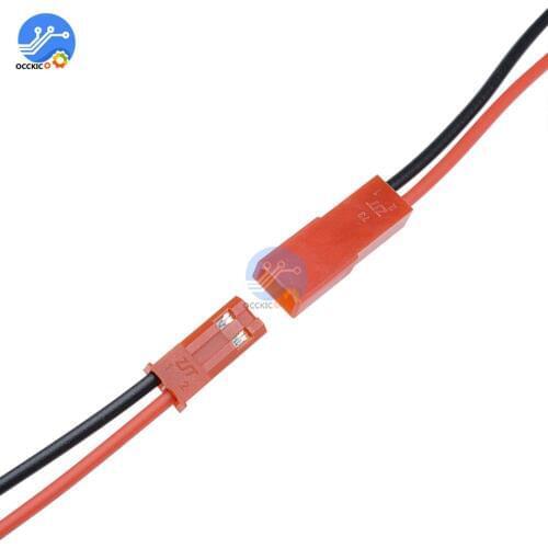 10 Pairs 100mm Male Female Connector 2PIN JST 2.5MM Plug Cable For RC BEC Battery Helicopter DIY