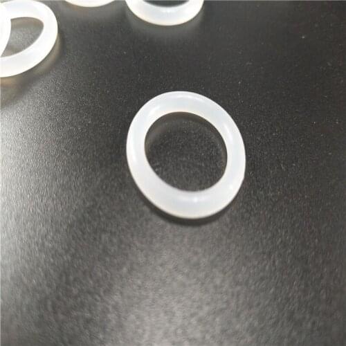 100PCS wire diameter 1mm outer diameter 30mm-40mm small white silicone O ring silicone O type sealing ring silicone O rings