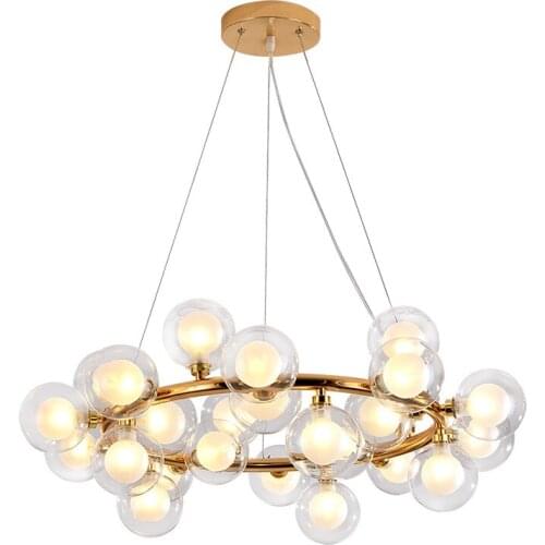 2021 Modern LED Bubble Chandelier Lighting for Luxury Living Dining Room Luminaire With G4 Led