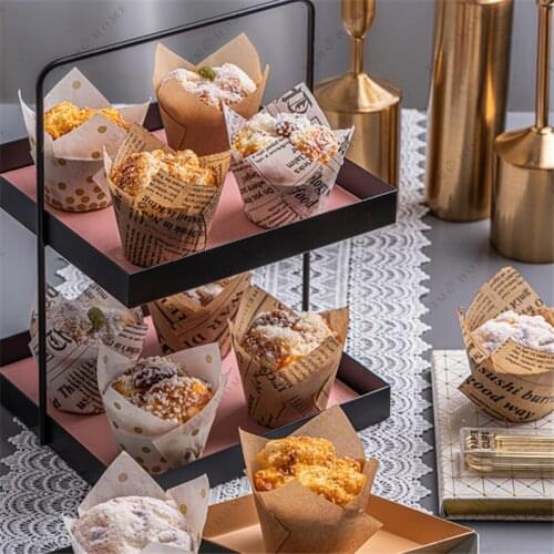 50pcs Baking Paper Cake Tools Cupcake Liner Baking Cup Bakeware Muffin Cupcake Cup Oilproof Cake Wrapper Kitchen Accessories