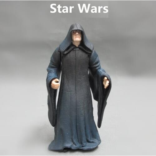 Free shipping 1pcs 10cm=3.9'' Original Star Wars Biggest Villain Palpatine Model Decoration PVC Toy Action Figure Doll