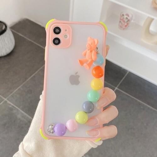 For Xiaomi Poco X3 Pro Case Korea Bracelet wrist chain Phone cases On sFor Xiomi Mi Poco X 3 X3 NFC PocoX3 Pro soft back Cover