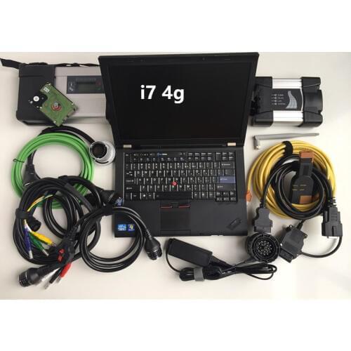 Mb star c5 for bmw icom next wifi 2in1 diagnose scan tool laptop lenovo t410 (i7 4g) software hdd 1tb all cable full set