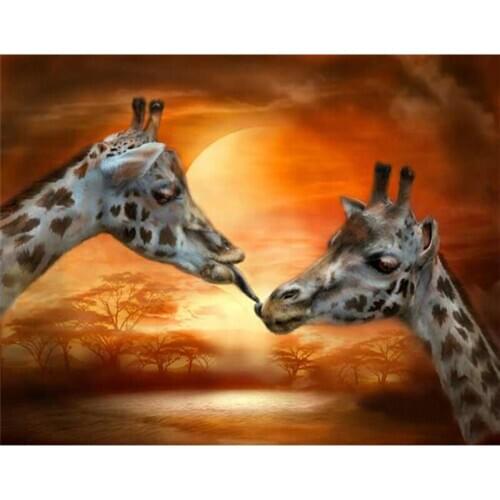 DIY Diamond Painting Cross Stitch Needlework 2016 picture of rhinestones Diamond Mosaic Embroidery square deer lover A5685R