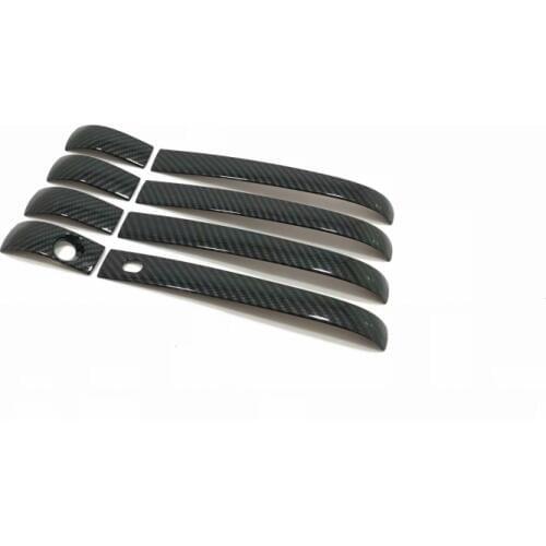 For Jeep Grand Cherokee 2014 2015 2016 2017 2018 ABS Carbon Fiber Side Door Handle Cover Trim Accessories Car Styling