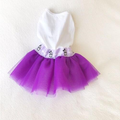Purple Mickey Cat Dress, Cat Fashion, Cat Clothes, Pet Clothes
