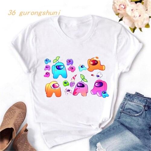 Tshirt kpop korean styles Us girls kawaii t shirt graphic t shirts tees women clothing 90s aesthetic clothes summer tops 844