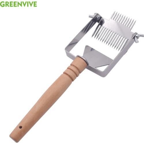 Beekeeping Tools Honey Cutter Uncapping Scraper Bee Hive Honeycomb Scraper Equipment Metal Handle Uncapping Fork Shovel