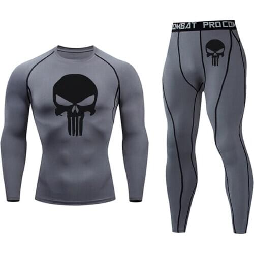 New Long johns Men Thermal Underwear Sets Winter exercise jogging suit Base layer Heat Male Compression thermal underwear mens