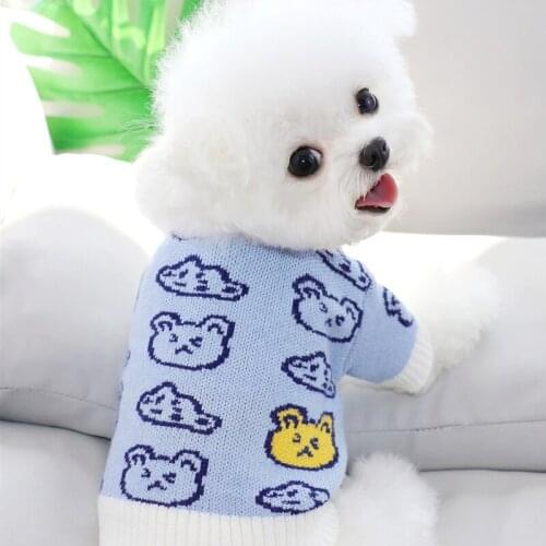 Dog Cardigan Coat Cat Puppy Pet Dog Sweater Knit Apparel Pomeranian Bichon Chihuahua Terrier Yorkshire Poodle Schnauzer Clothes