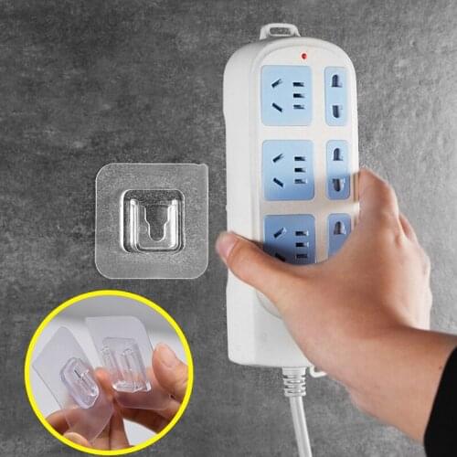 5 Pairs Double Sided Adhesive Wall Hooks Hanger Transparent Suction Cup Sucker Hooks For Kitchen Bathroom Accessories XHW