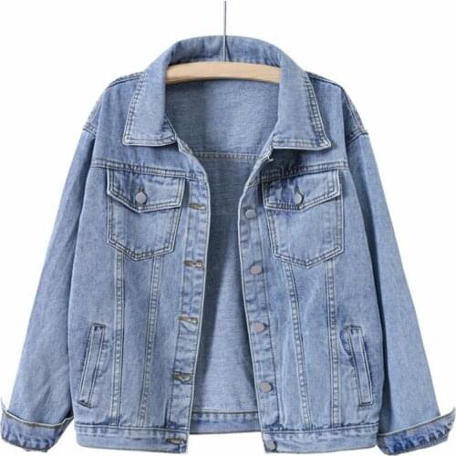 Fashion Women Denim Jackets Casual Button Leisure Oversized 4XL 5XL Clothes Jeans Korean Denim Waistcoat Chaleco Mujer Vestes