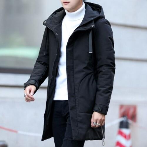 Men Brand Clothing 2019 New Arrival Winter Long Jacket Cotton Thick Male High Quality Casual Fashion Parkas Cotton Coat