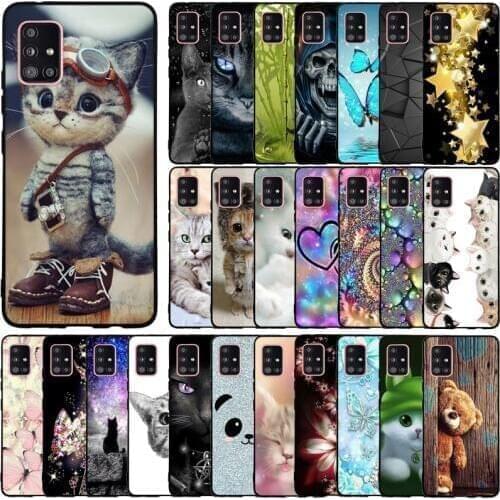 Soft Case For Samsung A51 5G Case Silicone Back Cover Phone Case For Samsung Galaxy A51 A 51 5G A516F A516 SM-A516F Flower