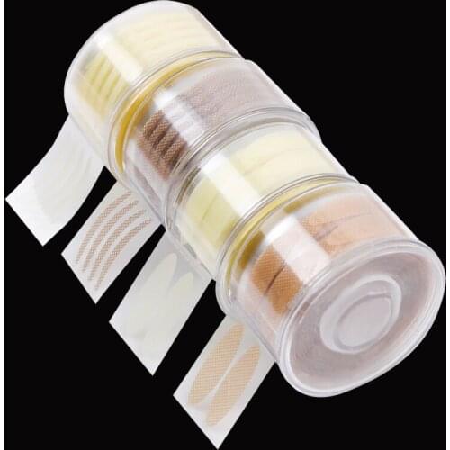 600Pcs/box Make Up Eyelid Sticker Beige Invisible Double Eyelid Tape Fold Self Adhesive Big Eyes Stickers S/L Makeup Tools