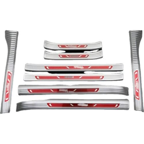 Stainless steel car Scuff Plate/Door Sill Door Sill Scuff Plate Welcome Pedal Car Styling for Volkswagen T-Roc 2018-2020