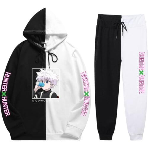 New 2021 Anime HUNTER X HUNTER Hoodie Pants Casual Men Women Tracksuits Casual Jogging Suits Harajuku
