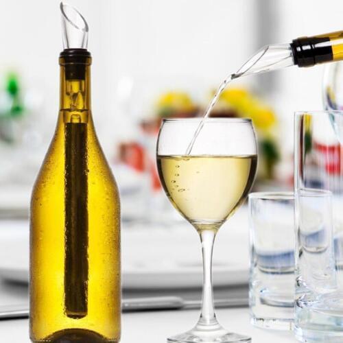 Stainless Steel Wine chillers Stick Wine Pourer Bottle Coolers Chill Wine Chill Cool Stick Rod LX8789