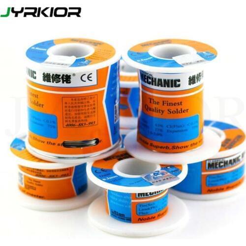 Mechanic 55g 100g 200g 0.3mm 0.4mm 0.5mm 0.6mm 0.8mm 1.0mm 1.2mm Tin Solder Wire Lead Solder Melt Rosin Core Phone Repair