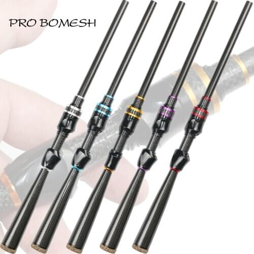 PROBOMESH Taper 3K Twill Carbon Tube Grip Butt Section Spinning Trout Rod Building Component Handle Repair DIY blank Accessory